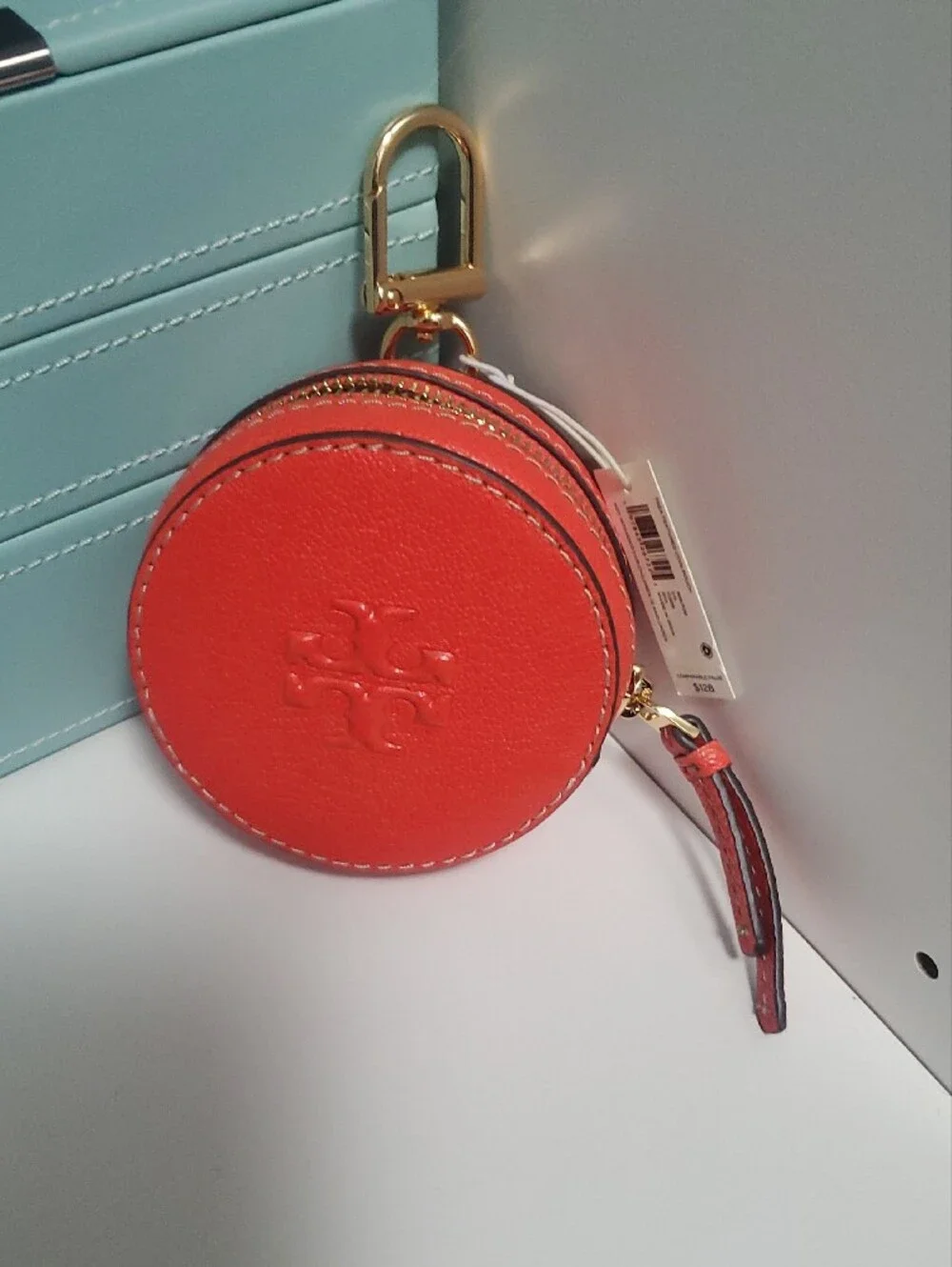 Tory Burch round leather